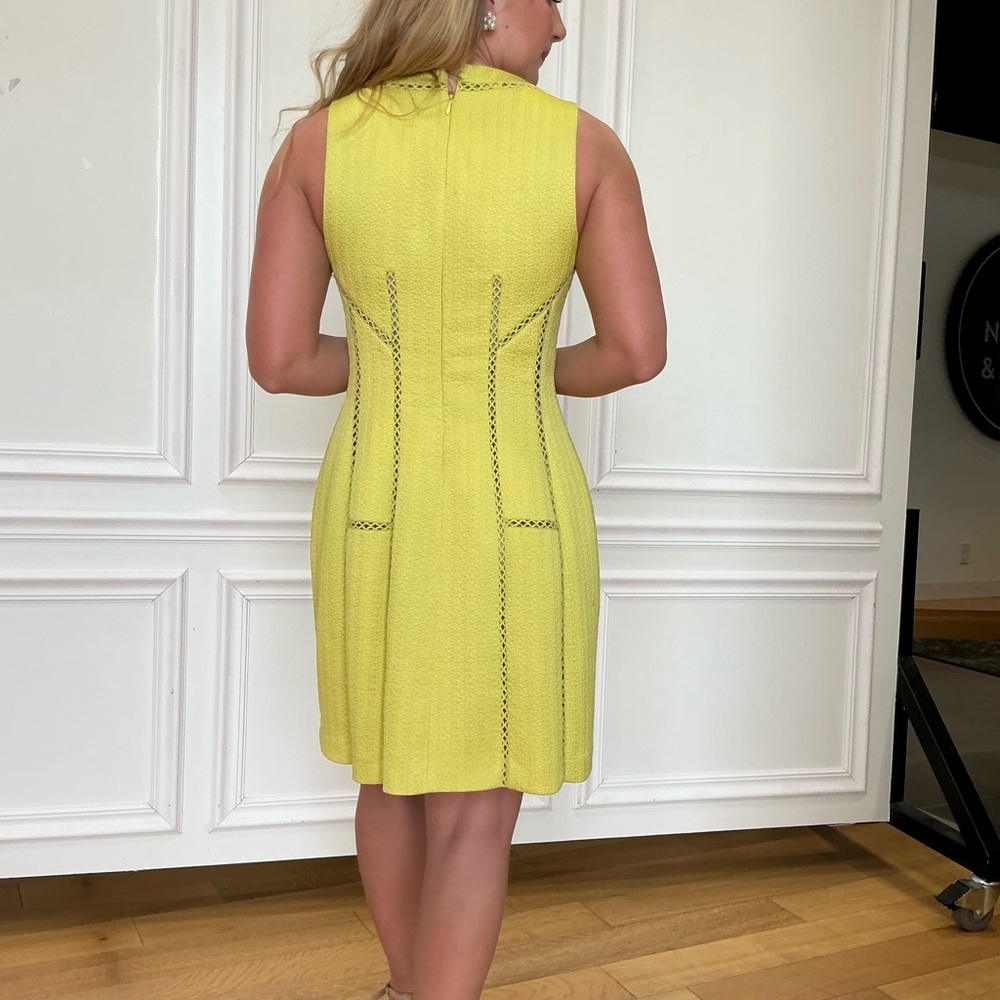 Elegant Yellow Lace Dress - Picture 5 of 6
